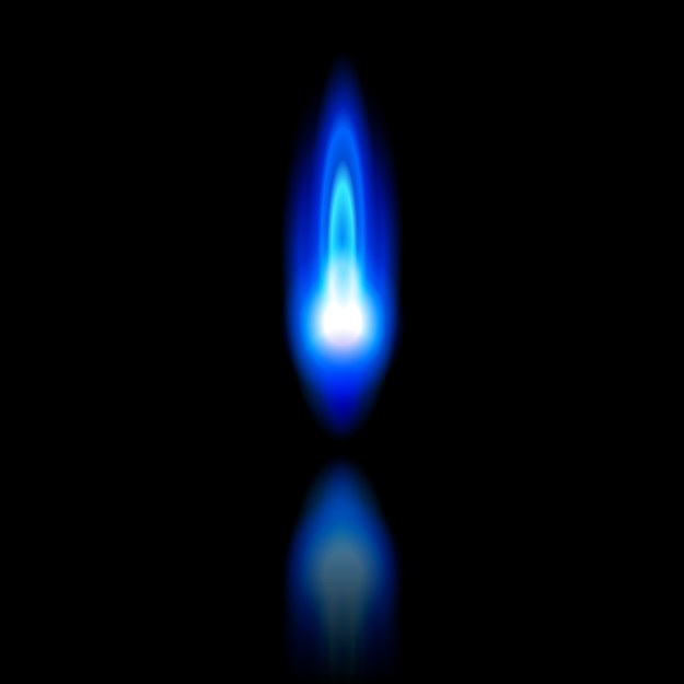 Gas pilot light flame Gas pilot light flame